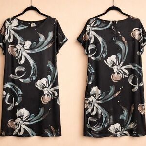 Lauren Conrad Print Black Dress (16)